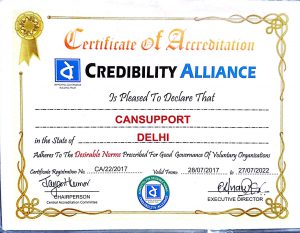 Certificate from Credibility Alliance - CanSupport